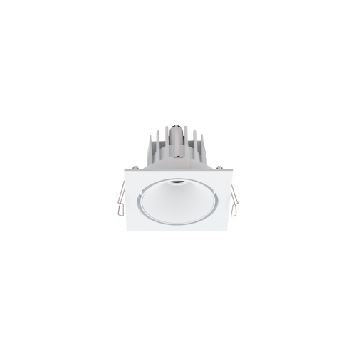 Cevon Tilt/Rotate Square Med Downlight Kit White 3000K