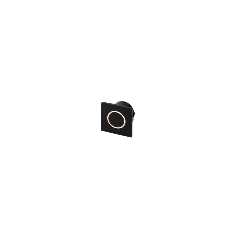 Mini Square Glow Black 3000K