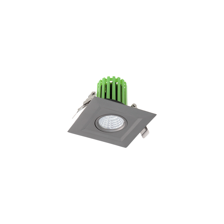 316 STS Square Smart Tilt Downlight Kit Silver 3000K