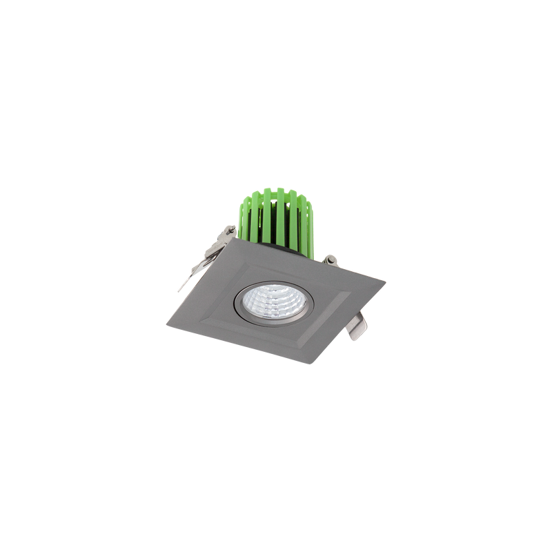 316 STS Square Smart Tilt Downlight Kit Silver 3000K