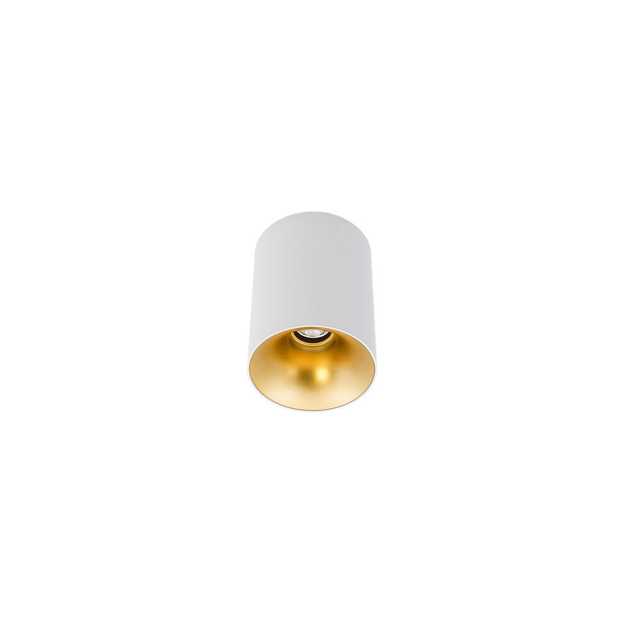 Cevon Dark Art Sml Surface Mount Downlight White, Gold 3000K