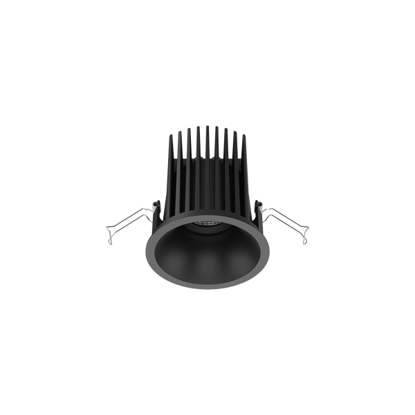 Cevon Large Darklight Slim Trim Downlight Kit Black 4000K