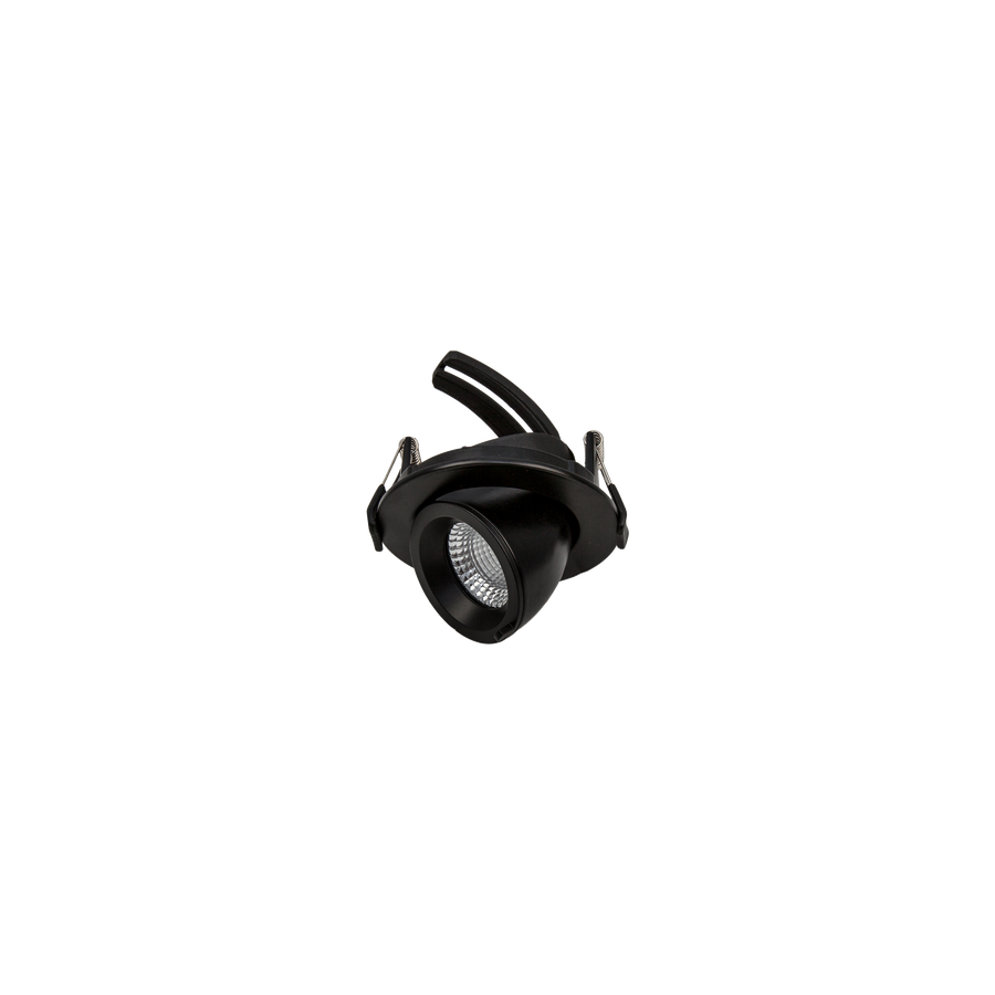 Drop Tilt/Rotate Mini Downlight Black 3000K