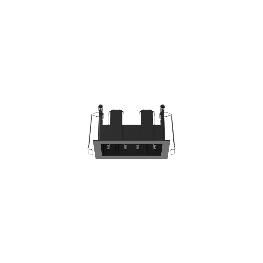 Cevon Type Recessed Rectangular Double Frame for M41 Black
