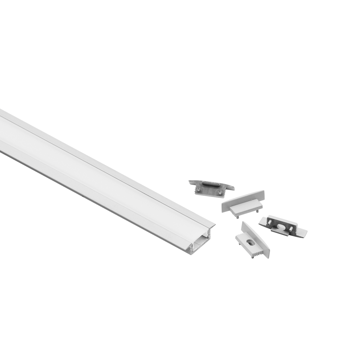 Ultra Shallow Premium Recessed Only 2.5m Kit Aluminium
