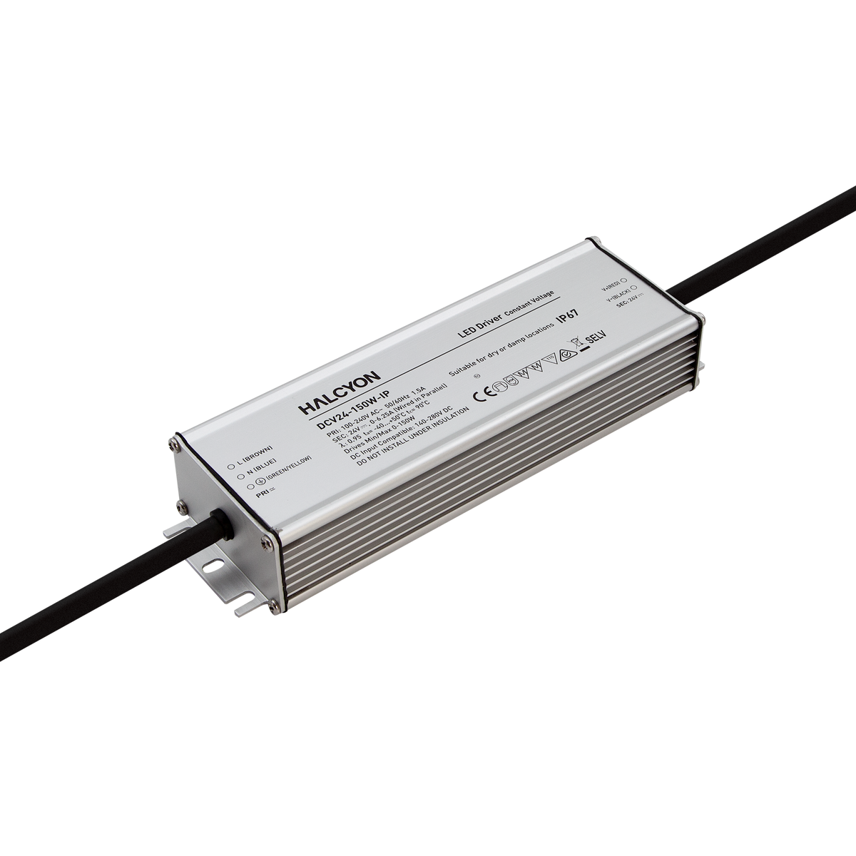 IP67 24V 150W Constant Voltage Non-dimmable Driver