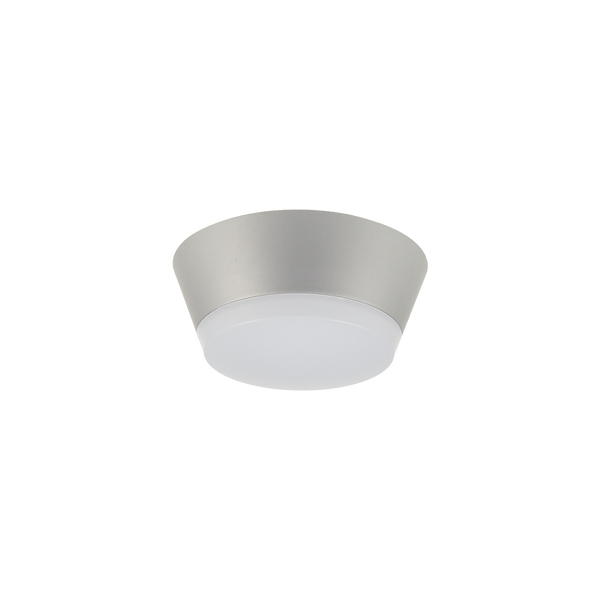 Draft Mini 8W Dimmable Button Silver 3000K