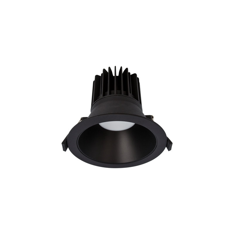 Design Standard Large Downlight Kit - Quad Wattage Wide Beam Black 4K