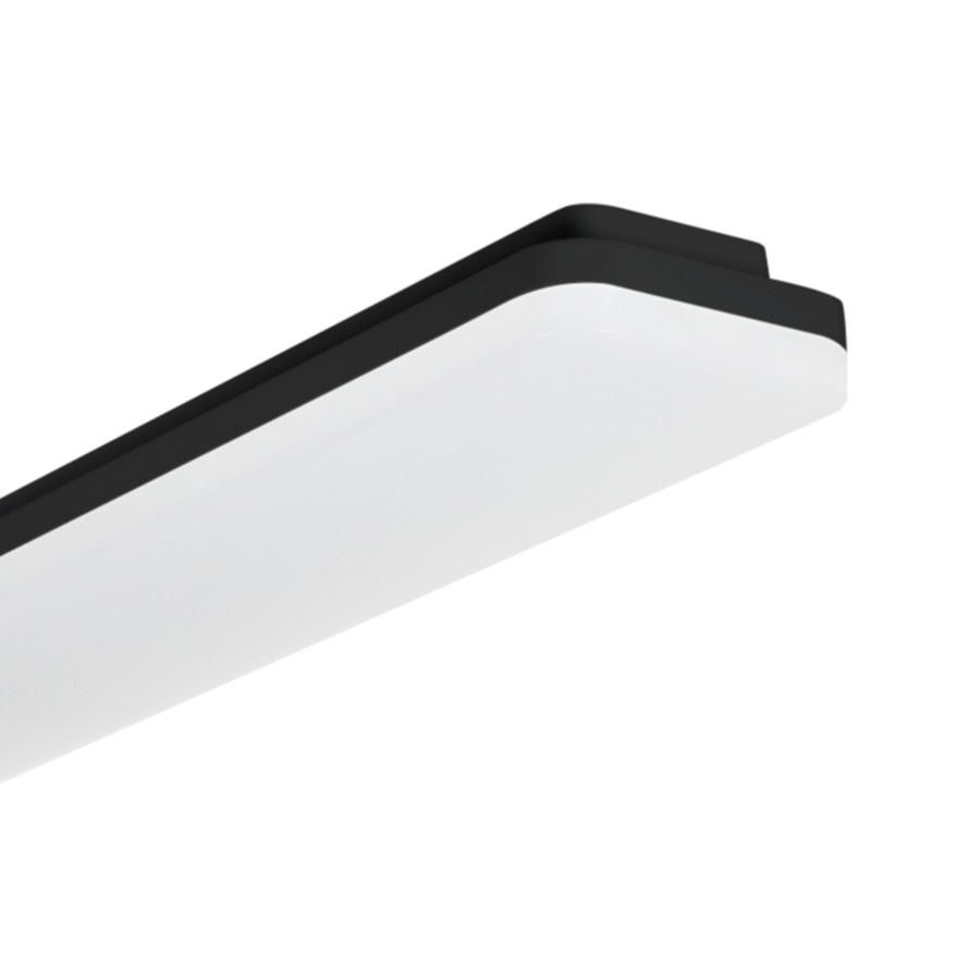 Ledeshi 1200mm Slice Long Dual Wattage Batten Black 3000K / 4000K