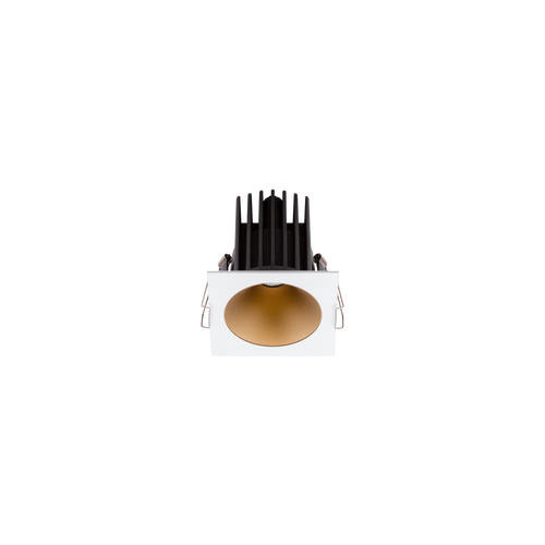 Cevon Dark Art Square Medium Downlight Kit White, Gold 3000K