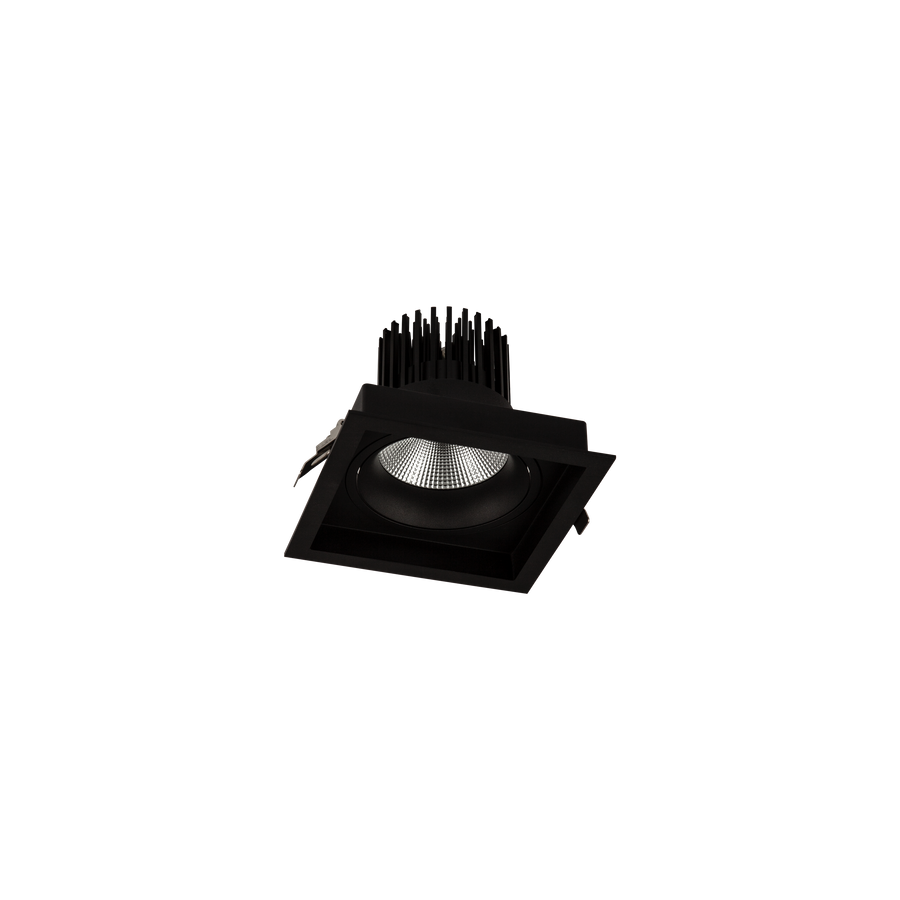 Cevon Box XL Tilt/Rotate Downlight Kit Black 3000K