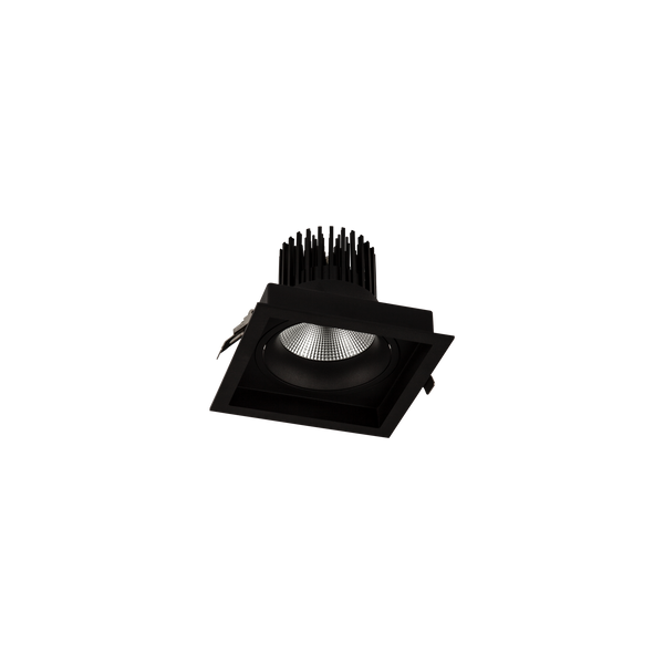 Cevon Box XL Tilt/Rotate Downlight Kit Black 3000K