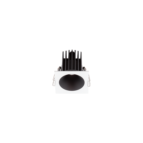 Cevon Dark Art Square Medium Downlight Kit White, Matt Black 3000K