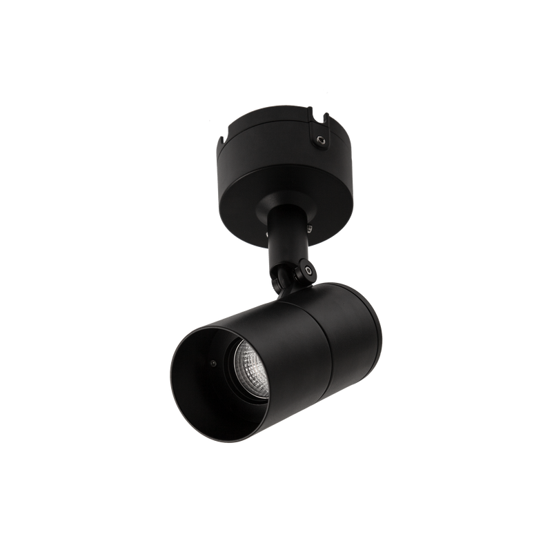 Exterior Large Surface Mount Spot Black 3000K