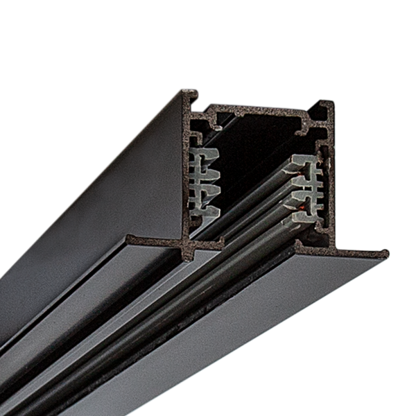 TRACK 3 CIRCUIT 3M - RECESSED Black