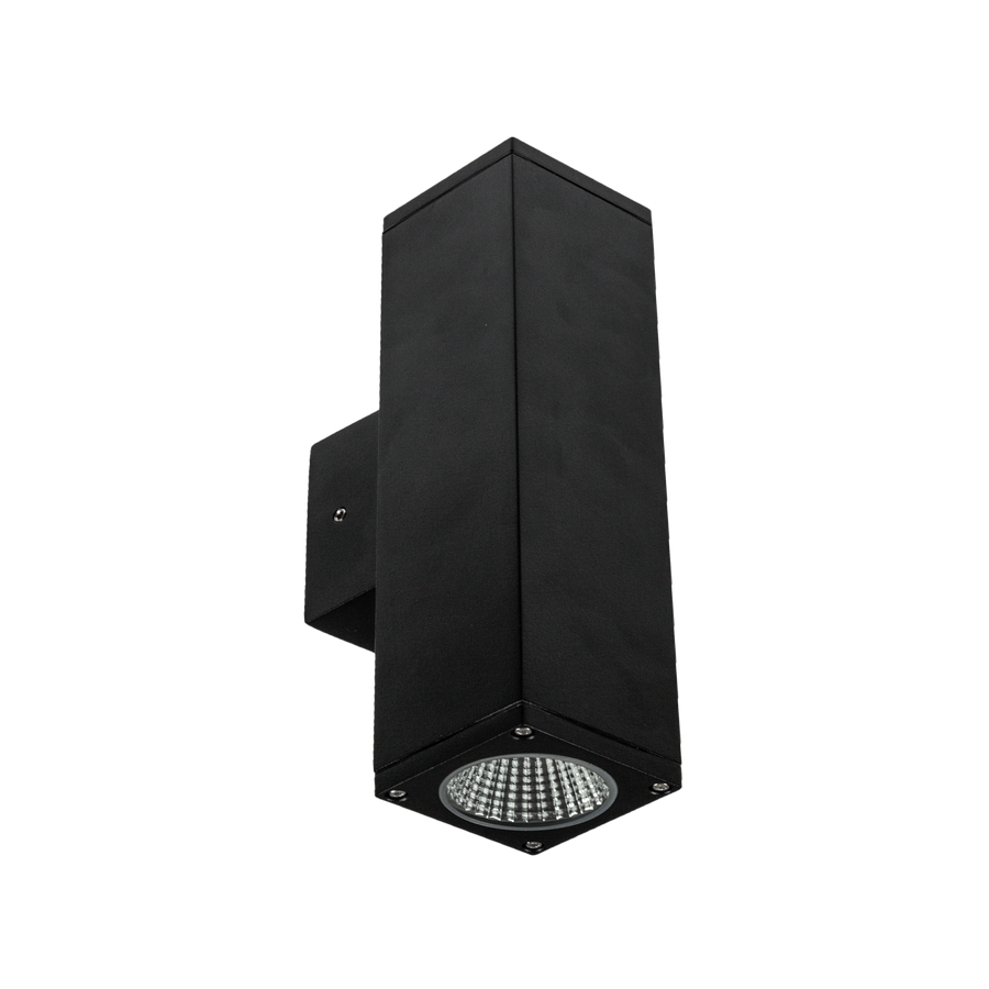 Surface Mount Square Column Spot Two Way Up/Down Large Black 3000K