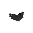 Track 3 Circuit L Connector Earth Outside - Recessed Black