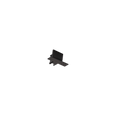 TRACK 3 CIRCUIT END CAP - RECESSED Black