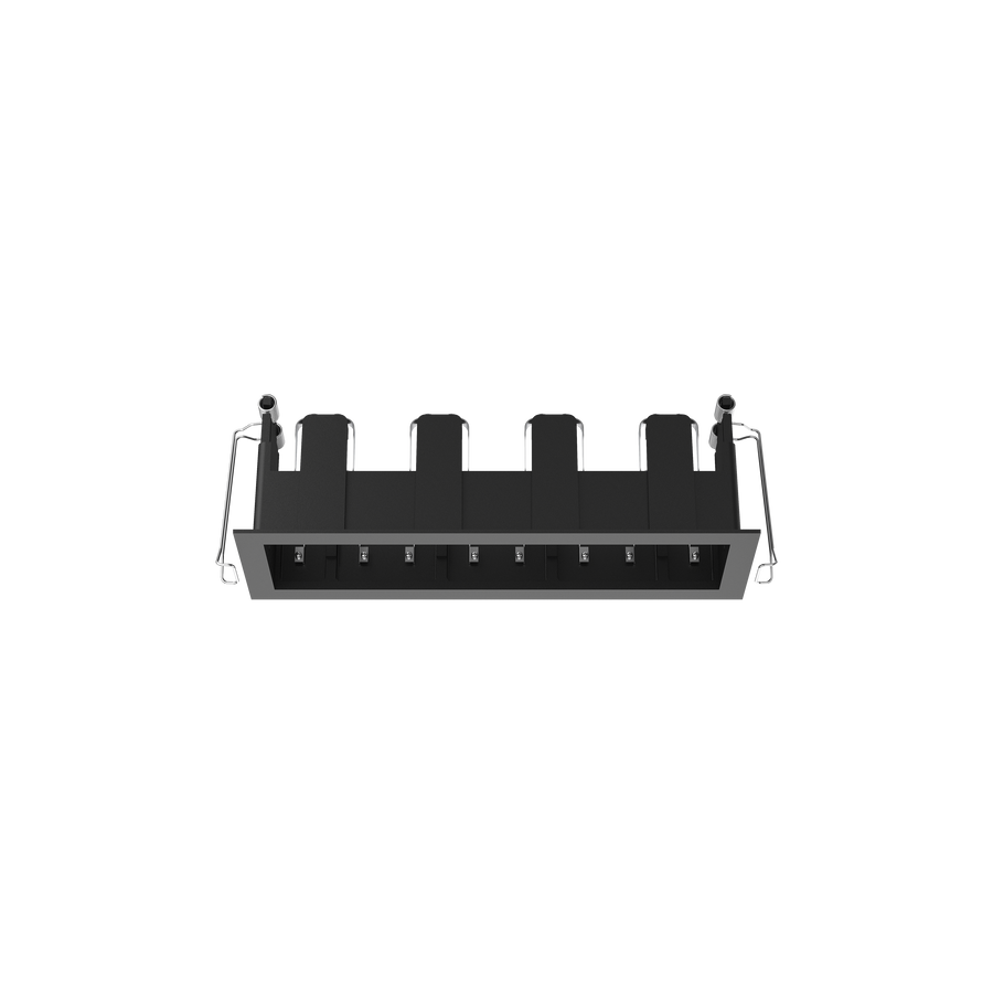 Cevon Type Recessed Rectangular Quad Frame for M41 Black