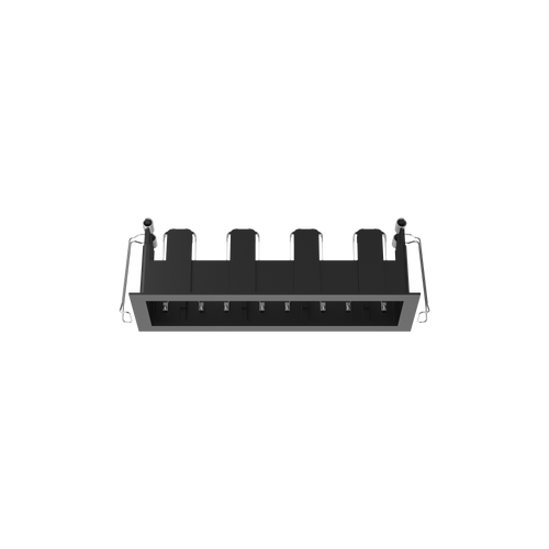 Cevon Type Recessed Rectangular Quad Frame for M41 Black