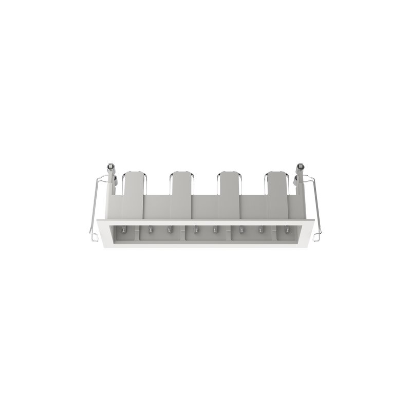 Cevon Type Recessed Rectangular Quad Frame for M41 White