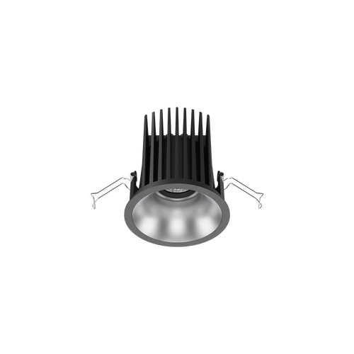 Cevon Large Darklight Slim Trim Downlight Kit Black, Silver 3000K