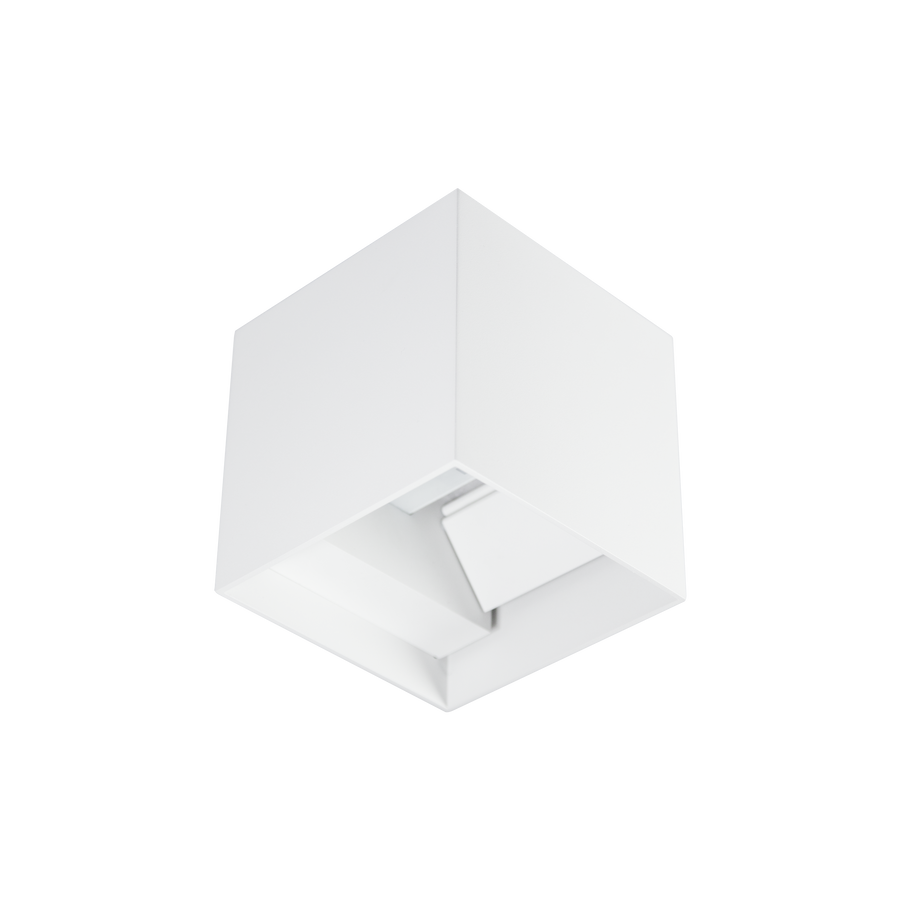 Cube Two Way Adjustable Medium Matte Textured White 3000K