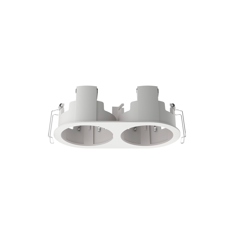 Cevon Recessed Oval Double Frame for M80 White