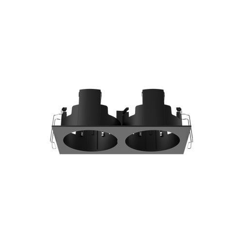 Cevon Recessed Rectangular Double Frame for M80 Black