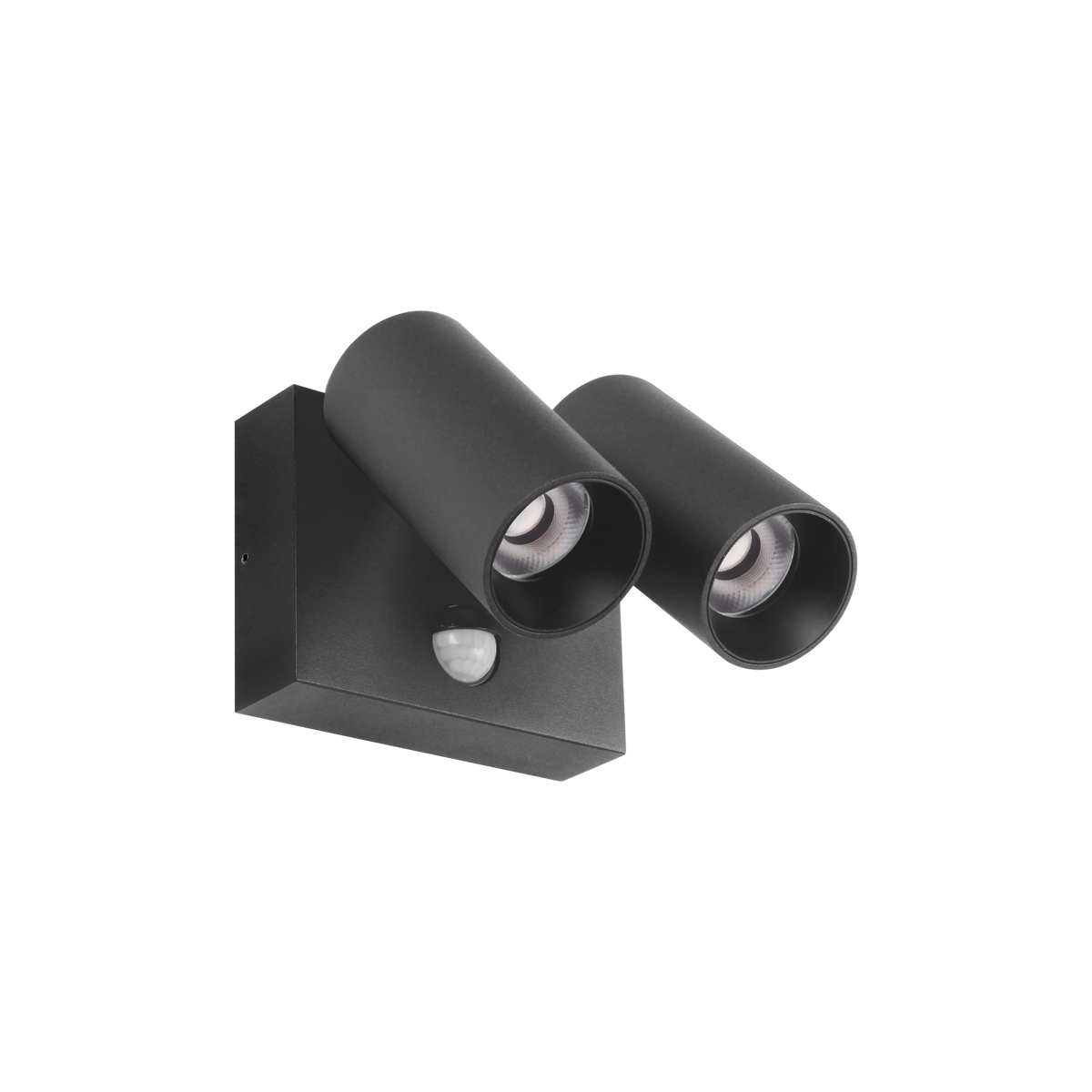 Exterior Sensor Spot Design Series Double Black 3000K