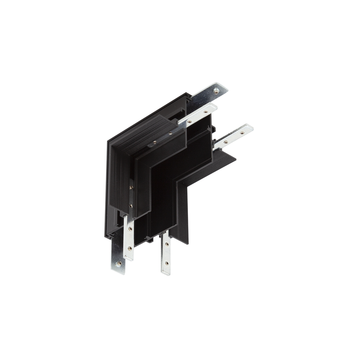 Recessed Deep L Profile Connector Up/Down (Vertical) Black