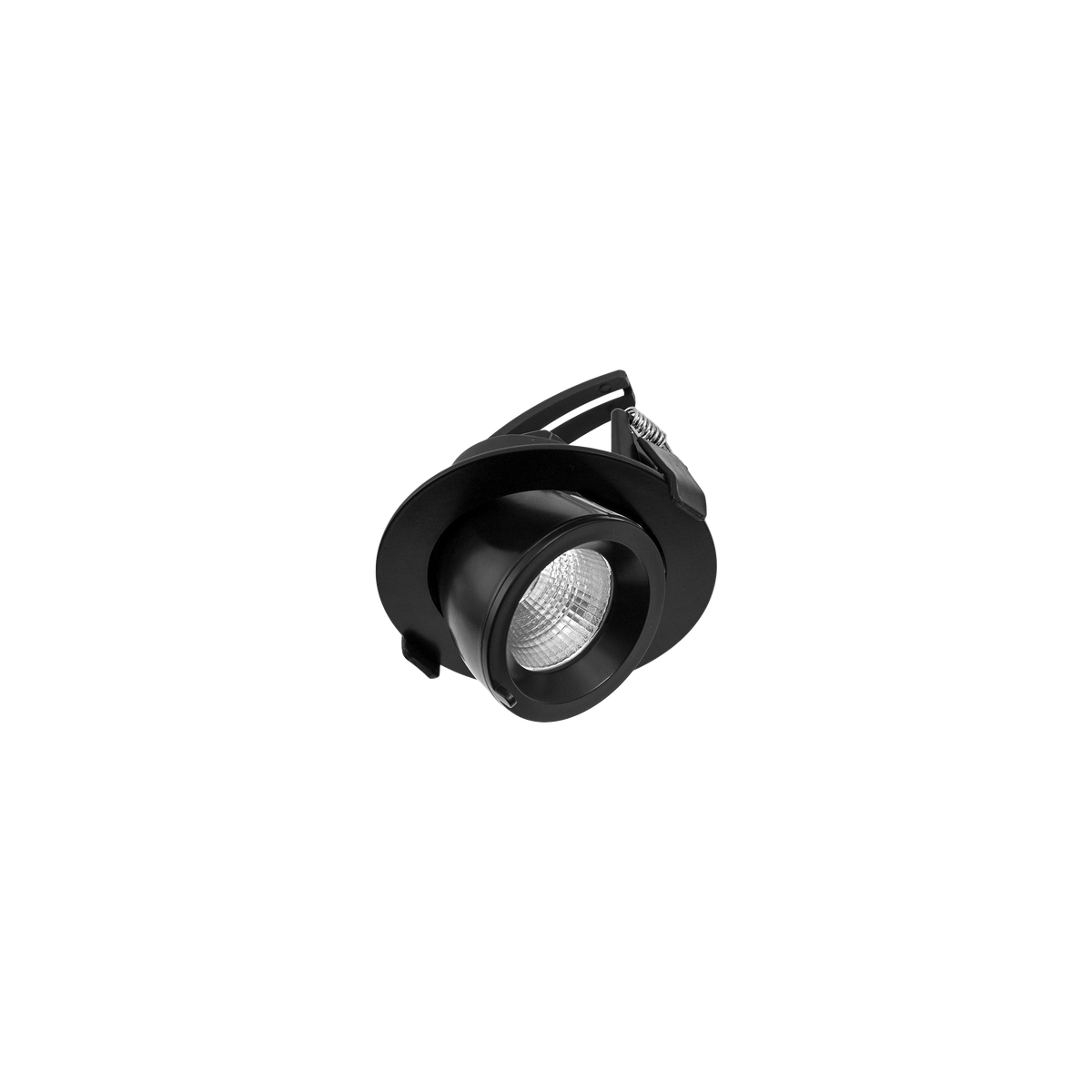 Drop Tilt/Rotate Medium Downlight Black 3000K
