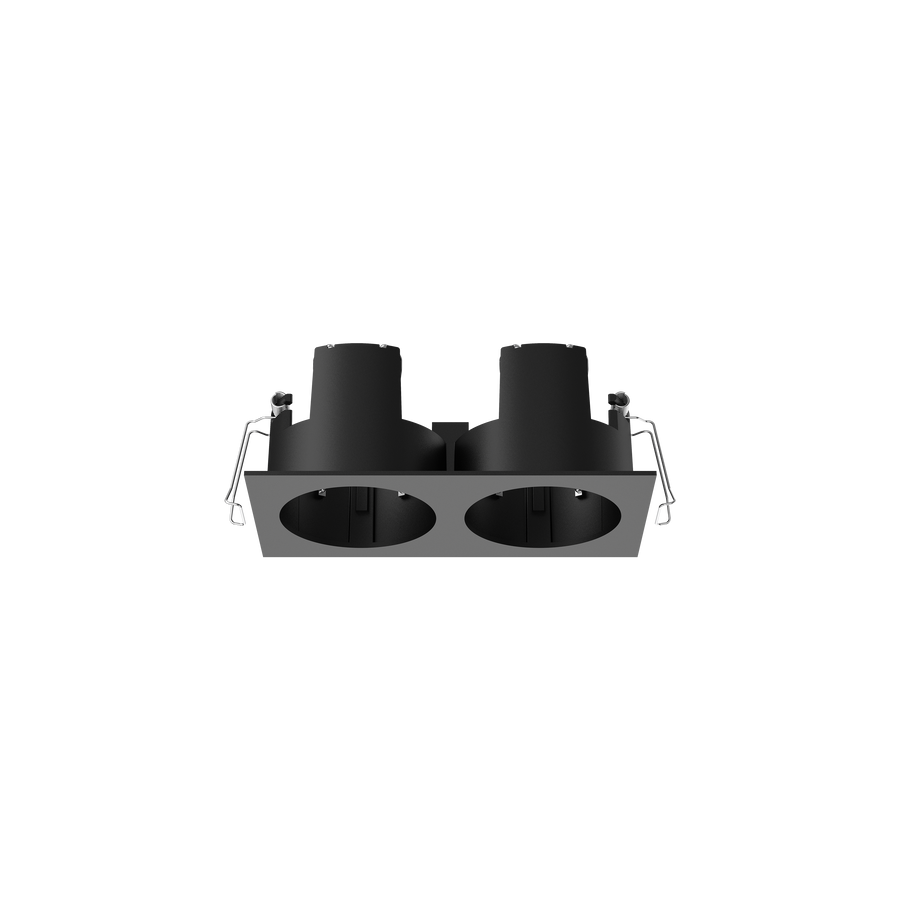 Cevon Type Recessed Rectangular Double Frame for M60 Black