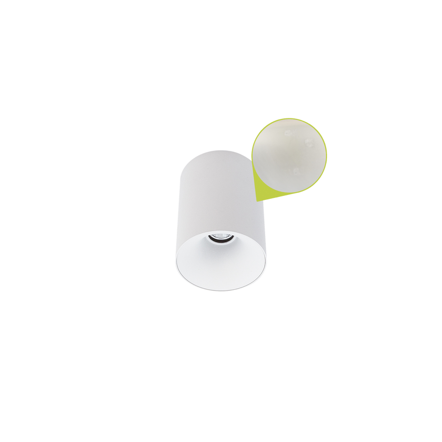 Cevon Dark Art Small Surface Mount Downlight - Blemished White 3000K