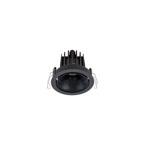 Cevon Dark Art Tilt/Rotate Medium Downlight Black, High Gloss Black 3K