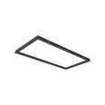 12x6 Recessed Frame Kit Black