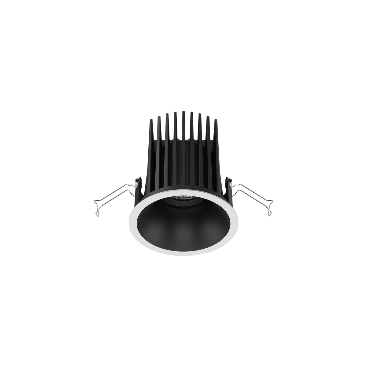 Cevon Large Darklight Slim Trim Downlight Kit White, Black 3000K