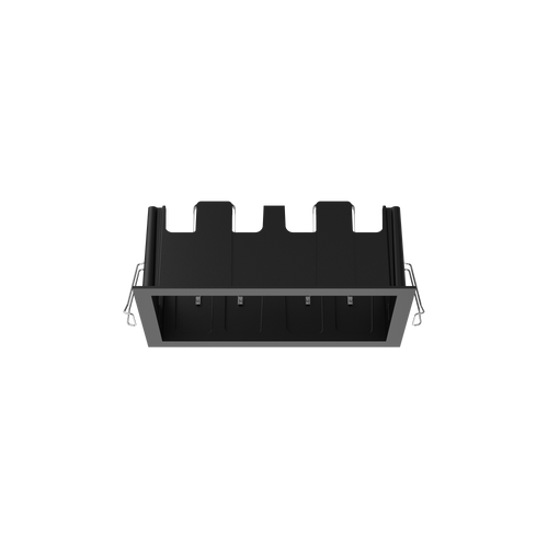 Cevon Type Recessed Rectangular Double Frame for M81 Black