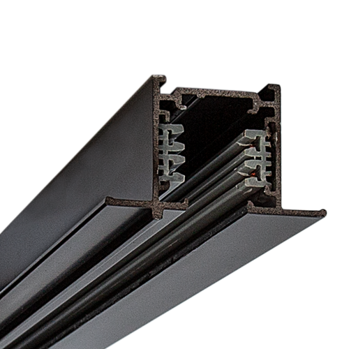 TRACK 3 CIRCUIT 1M - RECESSED Black