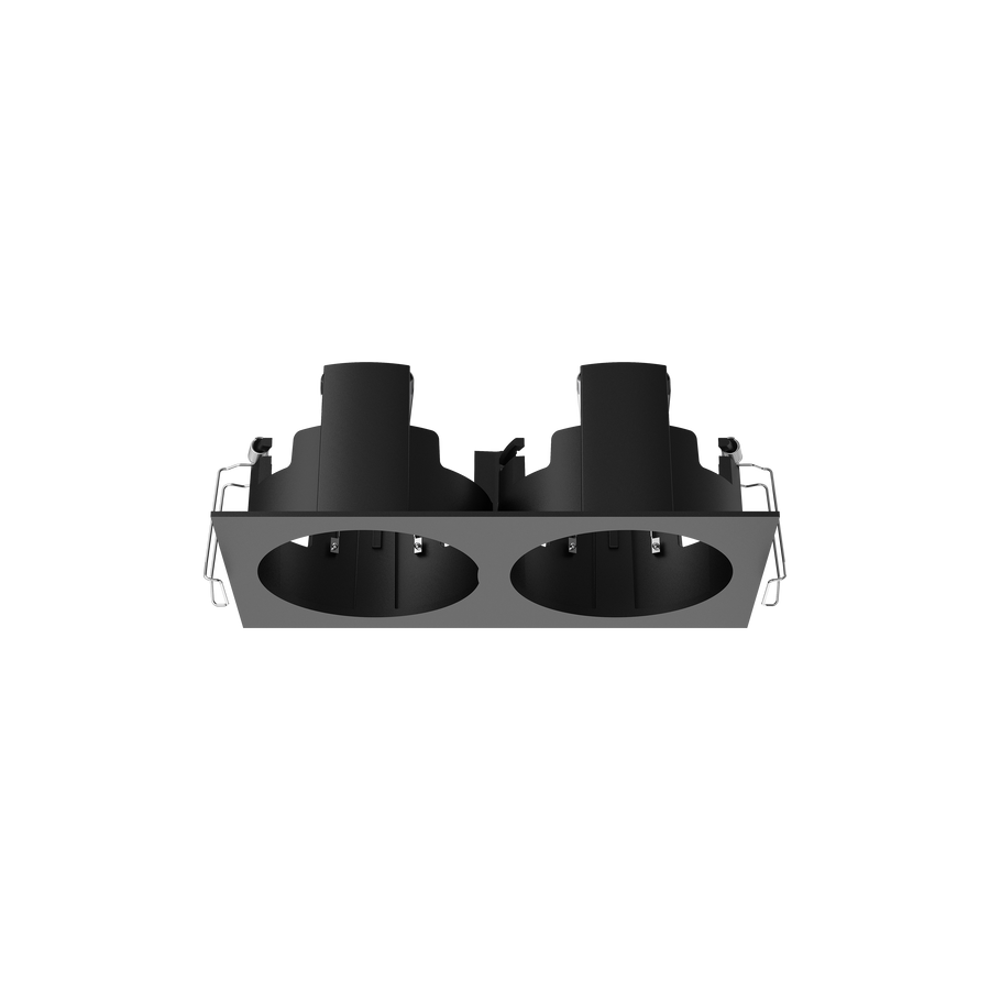 Cevon Recessed Rectangular Double Frame for M80 Black