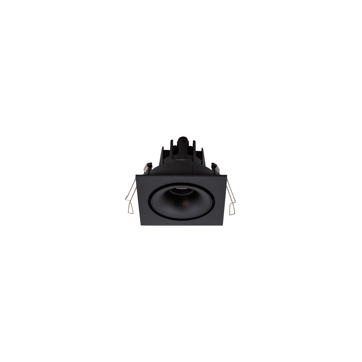 Cevon Tilt/Rotate Square Sml Downlight Kit Black, Matt Black 3K