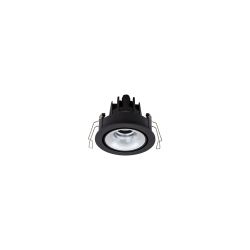 Cevon Dark Art Tilt/Rotate Small Downlight Kit Black, Silver 3000K