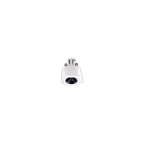 Cevon Dark Art Square Mini Downlight Kit White, High Gloss Black 3000K