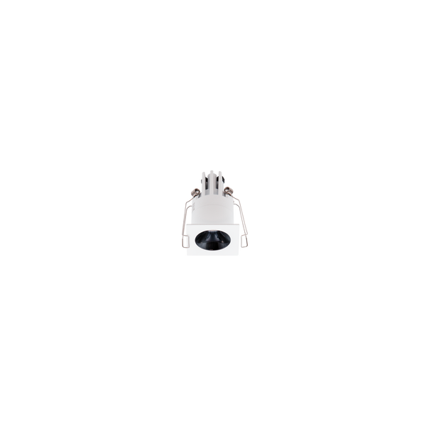 Cevon Dark Art Square Mini Downlight Kit White, High Gloss Black 3000K