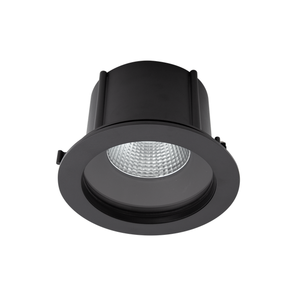 Exterior Round IP66 X-Large Downlight Black 4000K