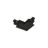 Track 3 Circuit L Connector Earth Outside - Recessed Black