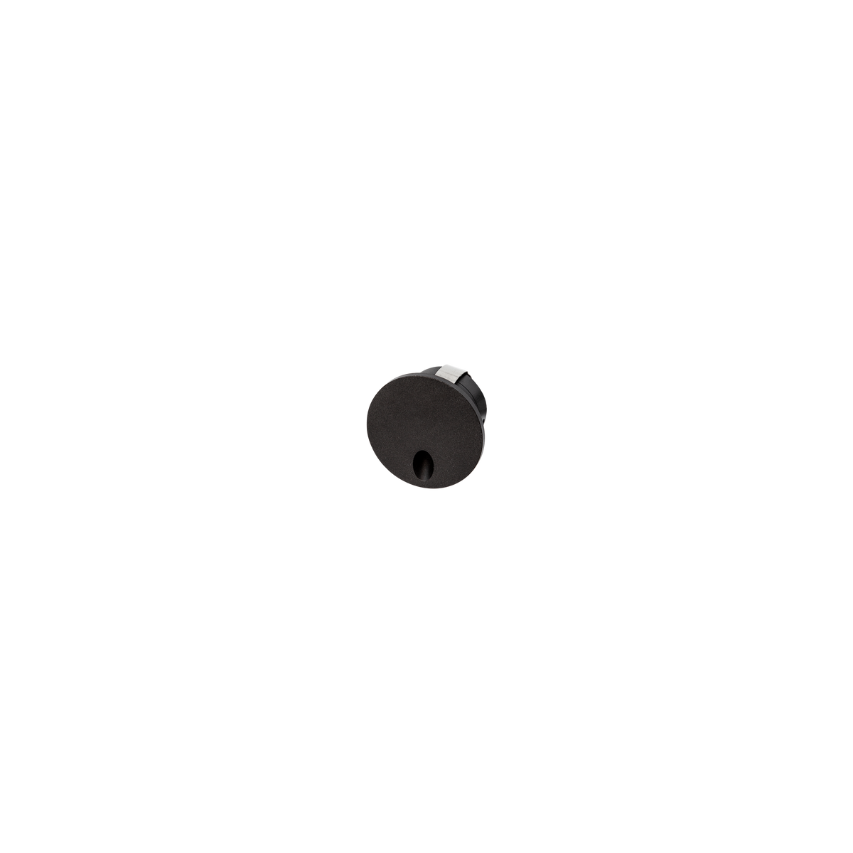 Mini Directional Pin Round Black 3000K