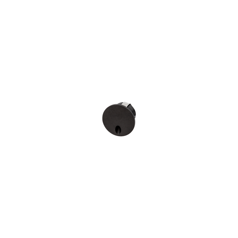 Mini Directional Pin Round Black 3000K
