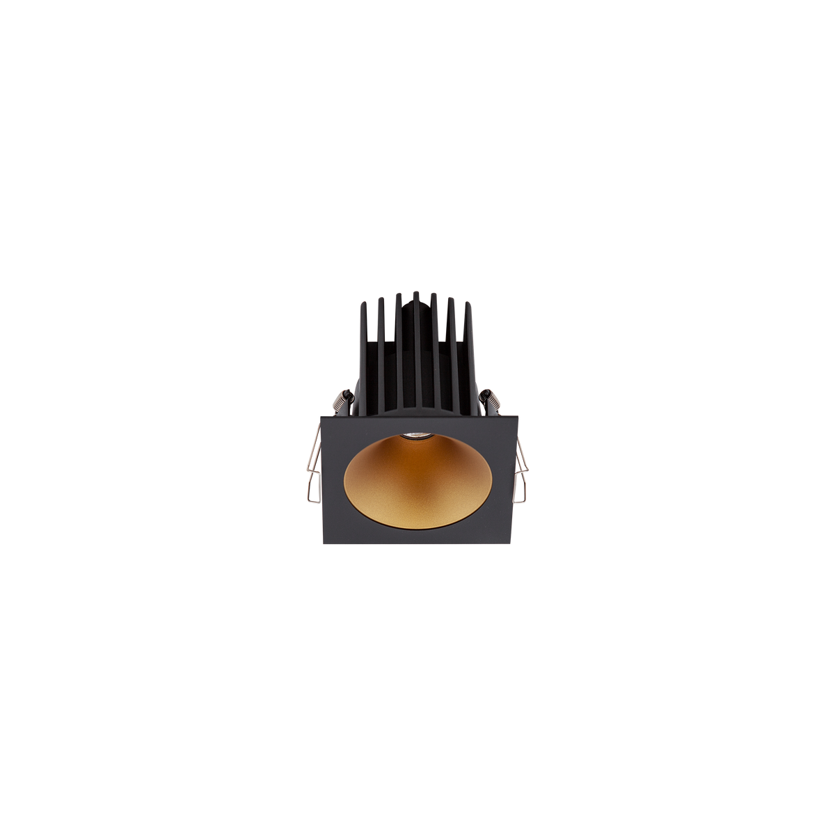 Cevon Dark Art Square Medium Downlight Kit Black, Gold 3000K