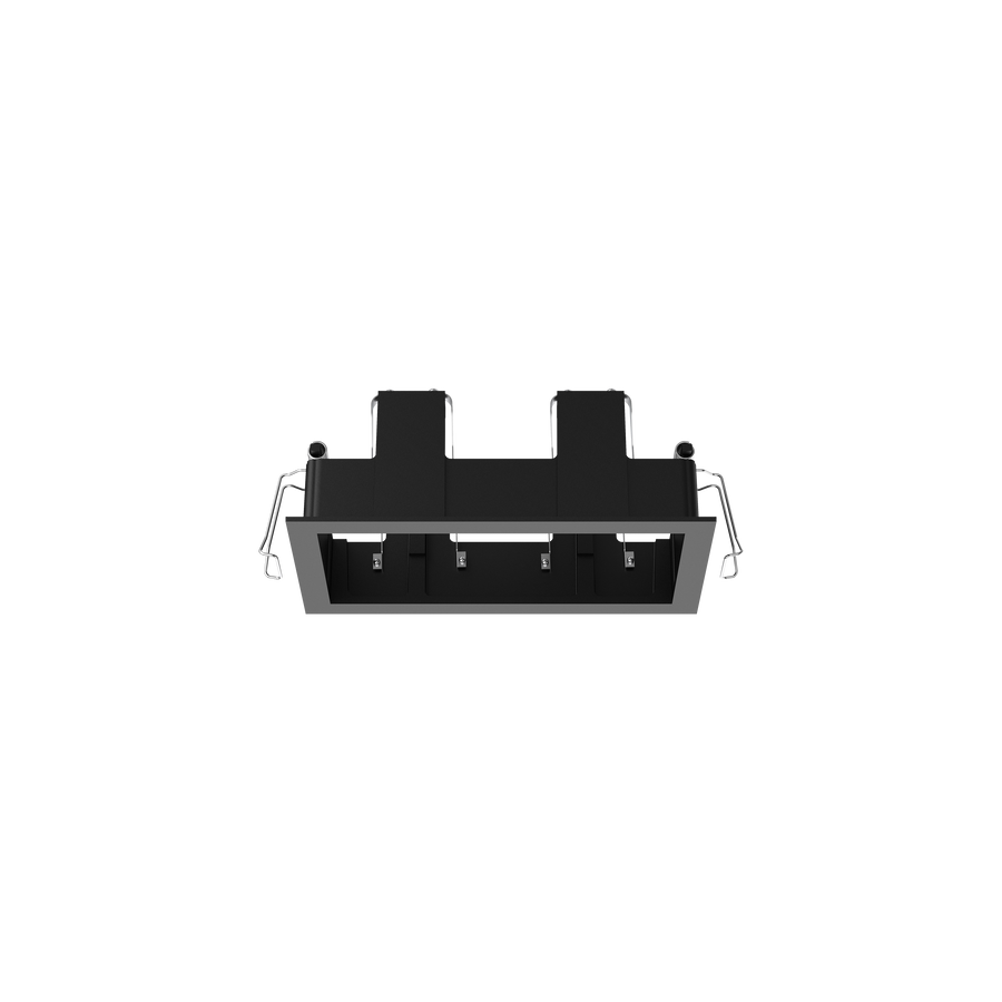 Cevon Type Recessed Rectangular Double Frame for M61 Black